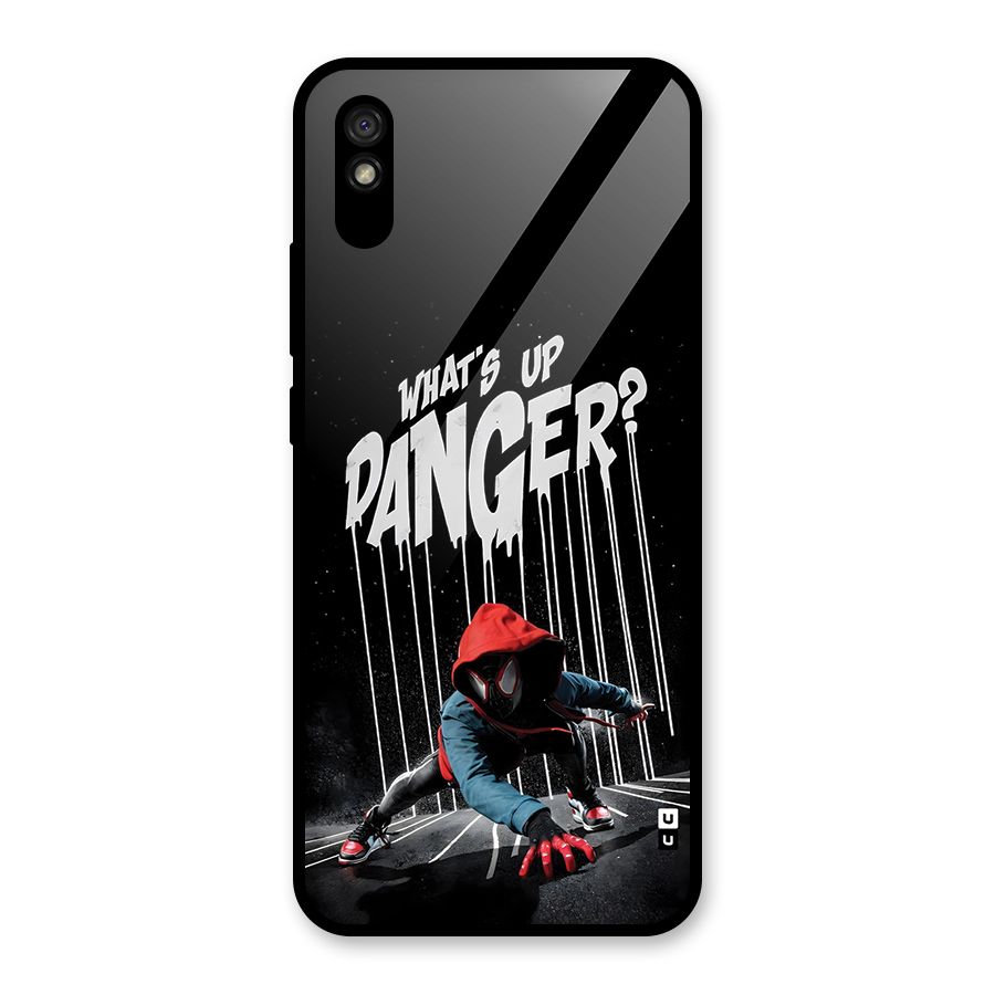 Danger Up Glass Back Case for Redmi 9A