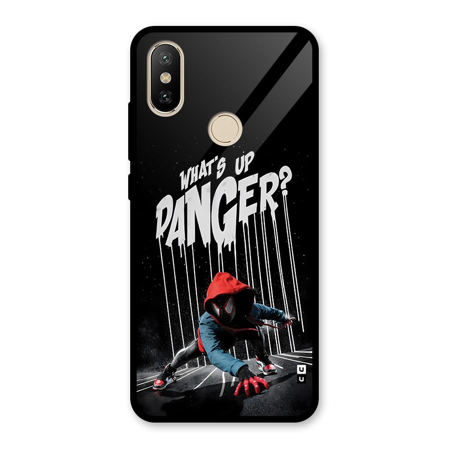 Danger Up Glass Back Case for Redmi A2