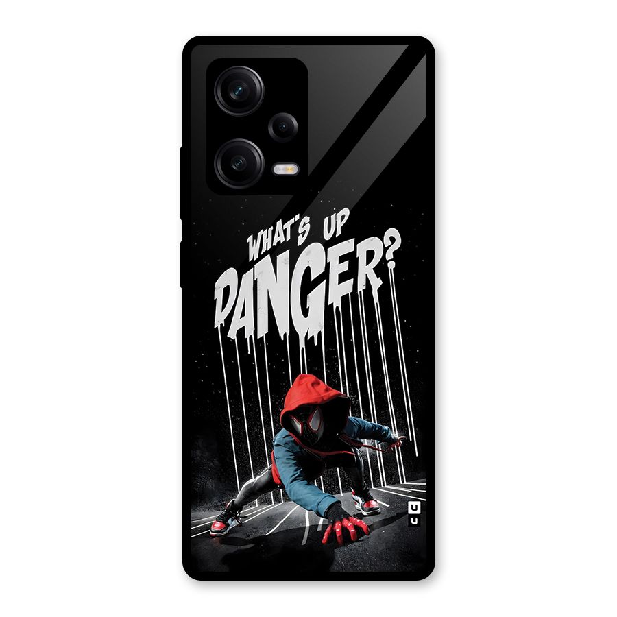 Danger Up Glass Back Case for Redmi Note 12 Pro