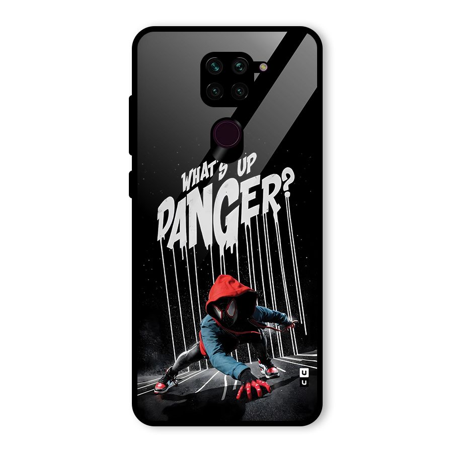 Danger Up Glass Back Case for Redmi Note 9