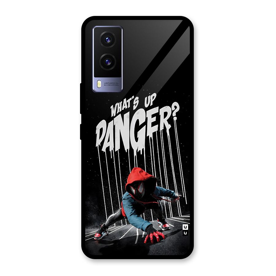 Danger Up Glass Back Case for Vivo V21e 5G