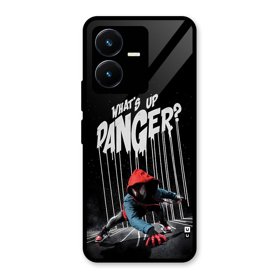 Danger Up Glass Back Case for Vivo Y22s