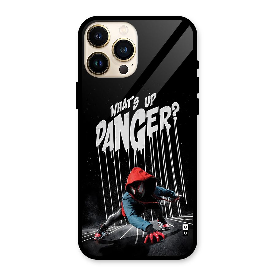 Danger Up Glass Back Case for iPhone 13 Pro Max