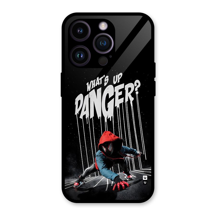 Danger Up Glass Back Case for iPhone 14 Pro