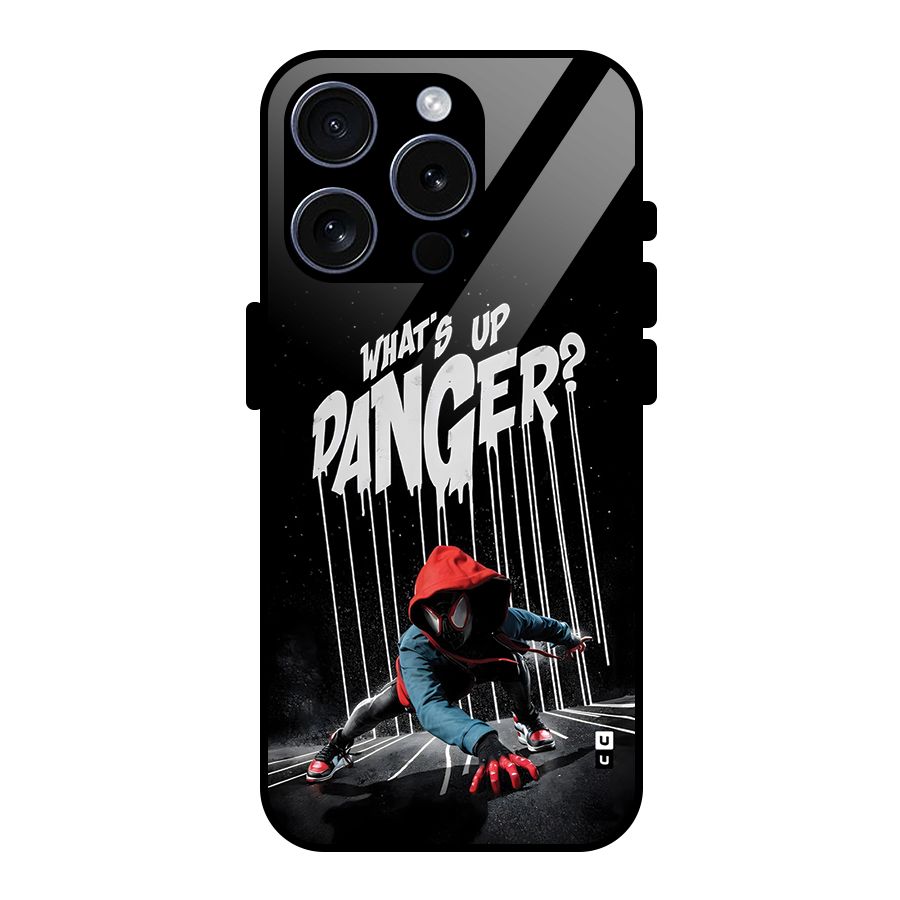 Danger Up Glass Back Case for iPhone 15 Pro