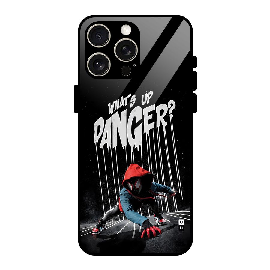 Danger Up Glass Back Case for iPhone 15 Pro Max