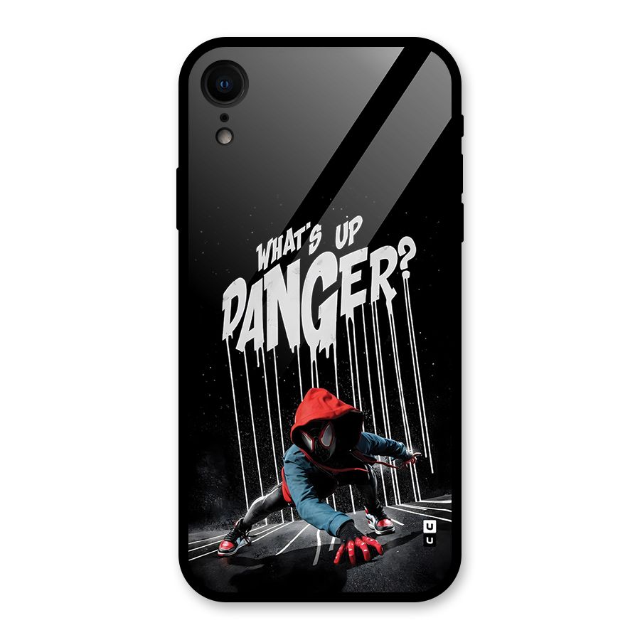 Danger Up Glass Back Case for iPhone XR