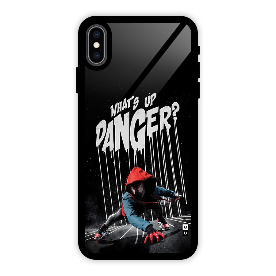 Danger Up Glass Back Case for iPhone XS Max