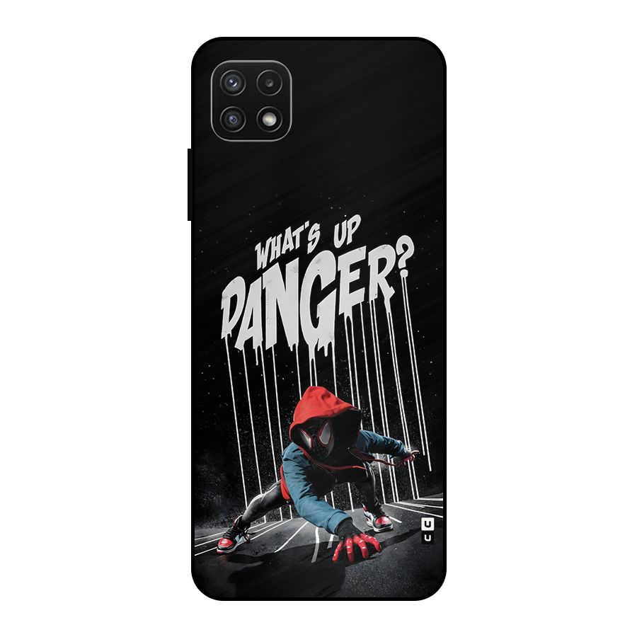 Danger Up Metal Back Case for Galaxy A22 5G