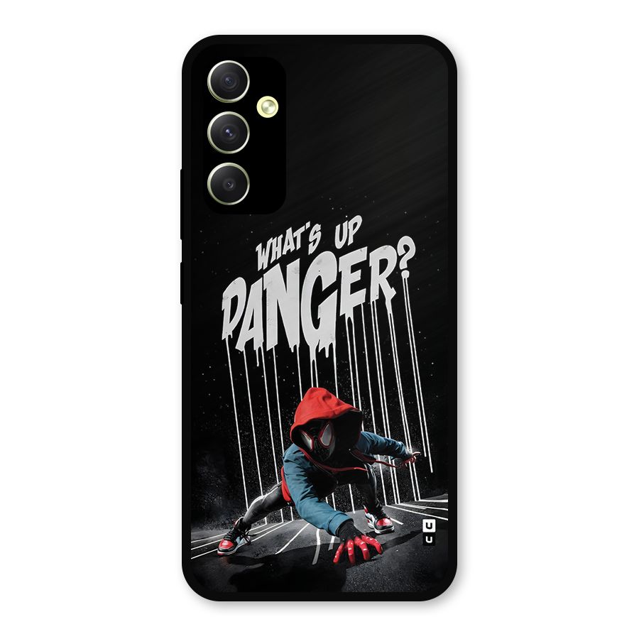 Danger Up Metal Back Case for Galaxy A34
