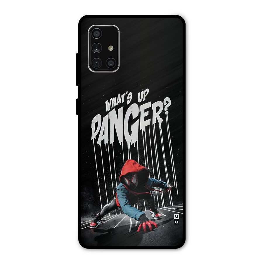 Danger Up Metal Back Case for Galaxy A71