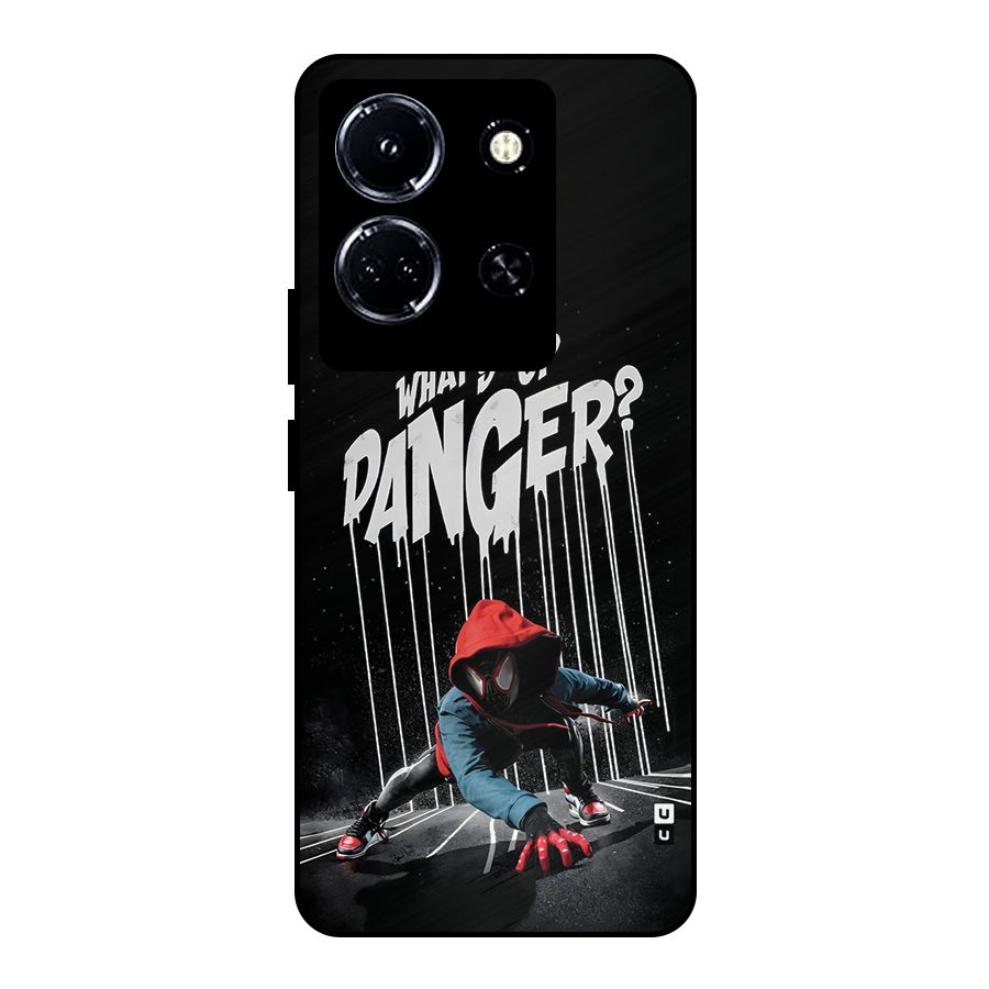 Danger Up Metal Back Case for Infinix Note 30 5G