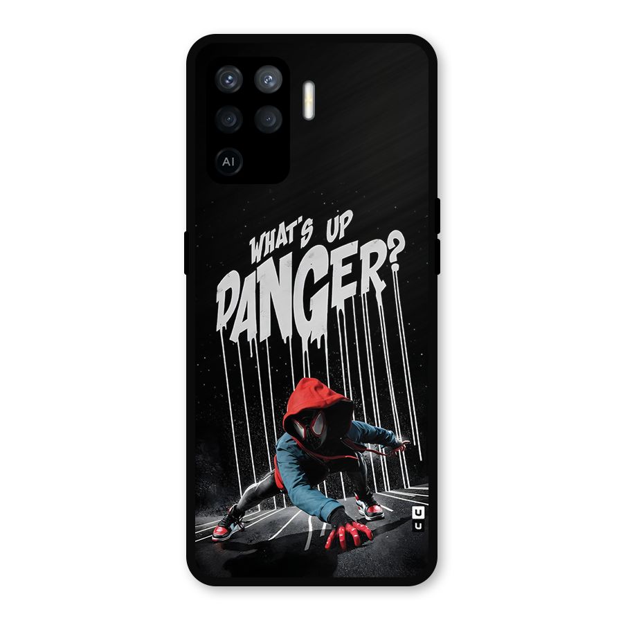 Danger Up Metal Back Case for Oppo F19 Pro