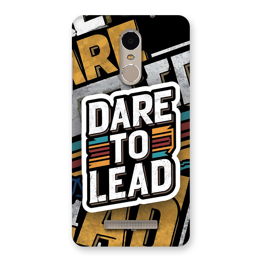 Dare To Lead Back Case for Redmi Note 3