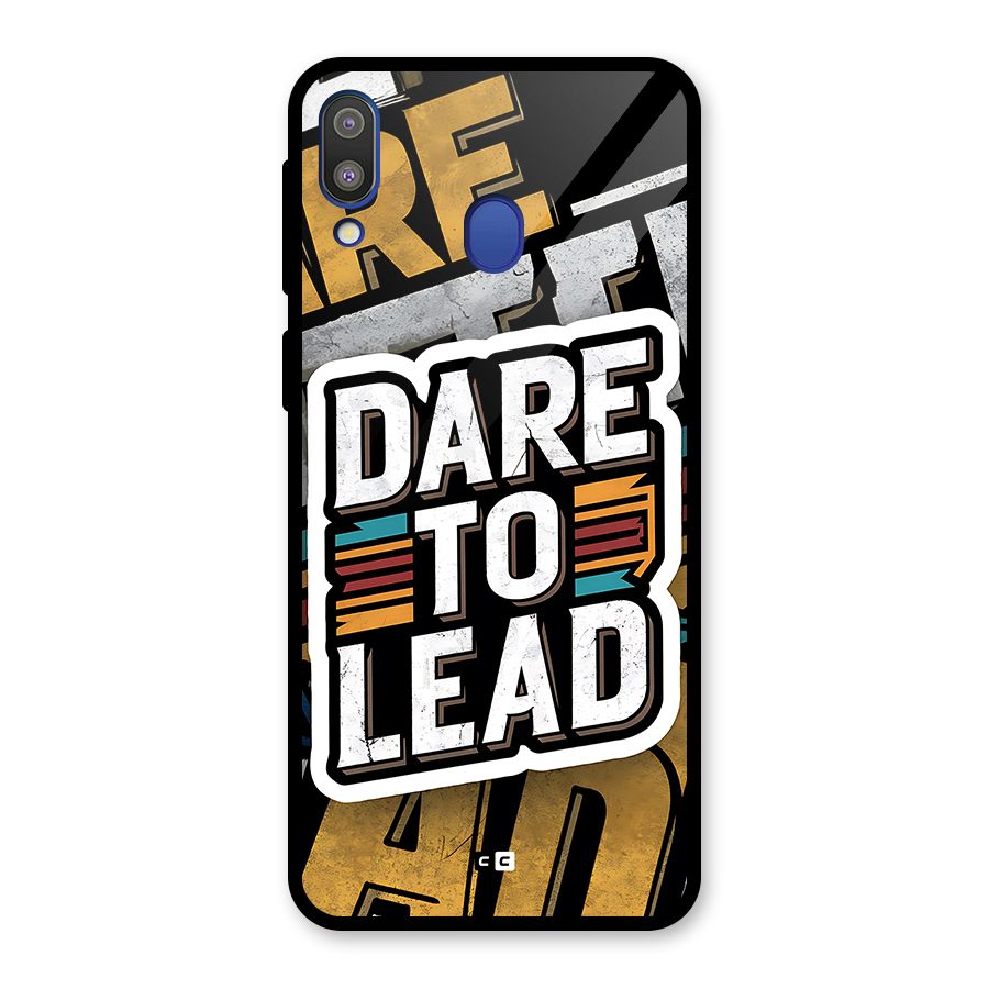 Dare To Lead Glass Back Case for Galaxy M20