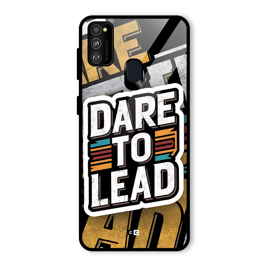 Dare To Lead Glass Back Case for Galaxy M21