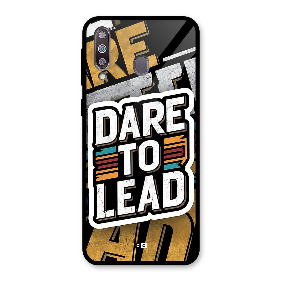 Dare To Lead Glass Back Case for Galaxy M30