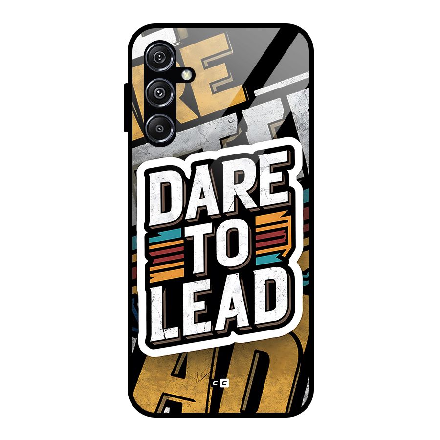 Dare To Lead Glass Back Case for Galaxy M34 5G