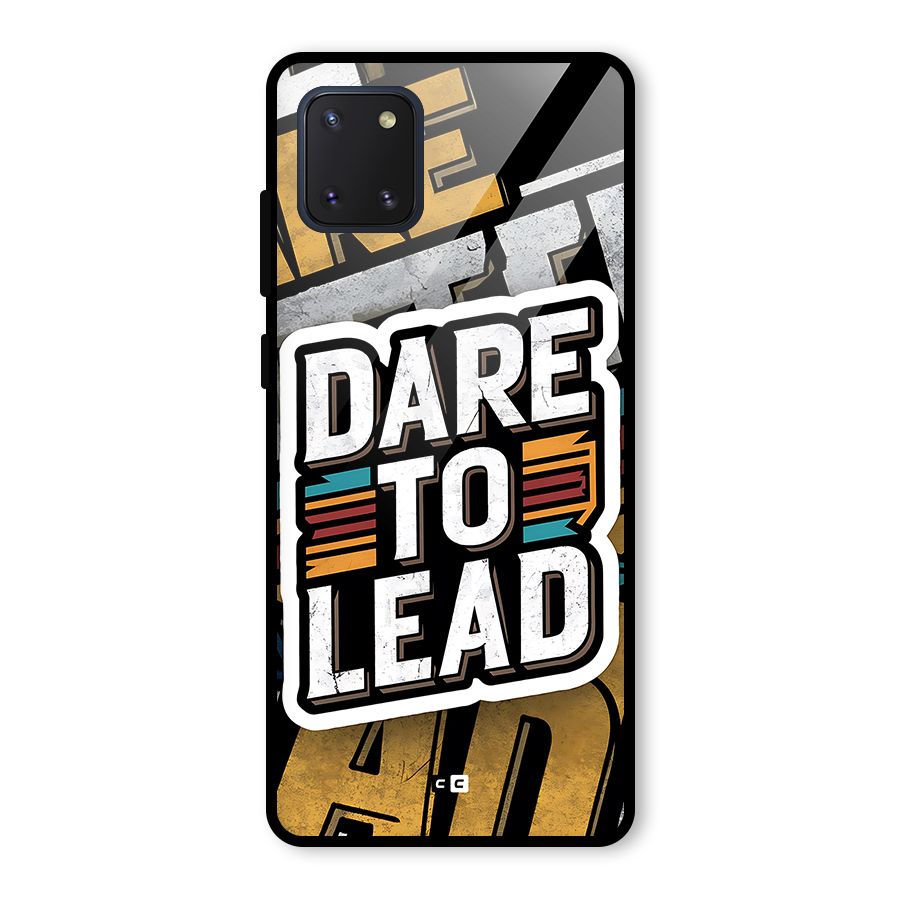 Dare To Lead Glass Back Case for Galaxy Note 10 Lite