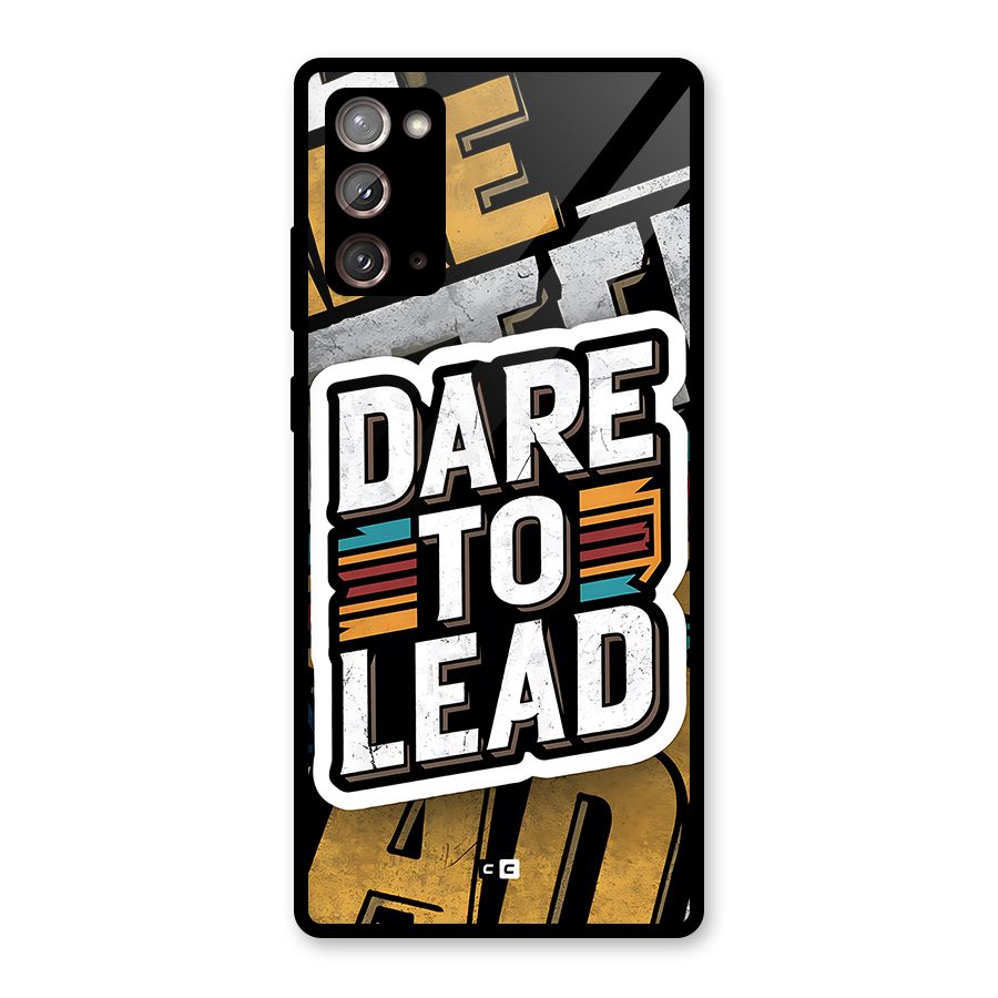 Dare To Lead Glass Back Case for Galaxy Note 20