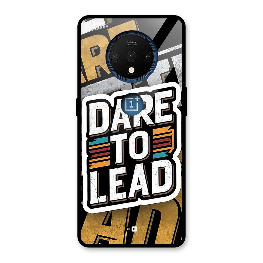 Dare To Lead Glass Back Case for OnePlus 7T