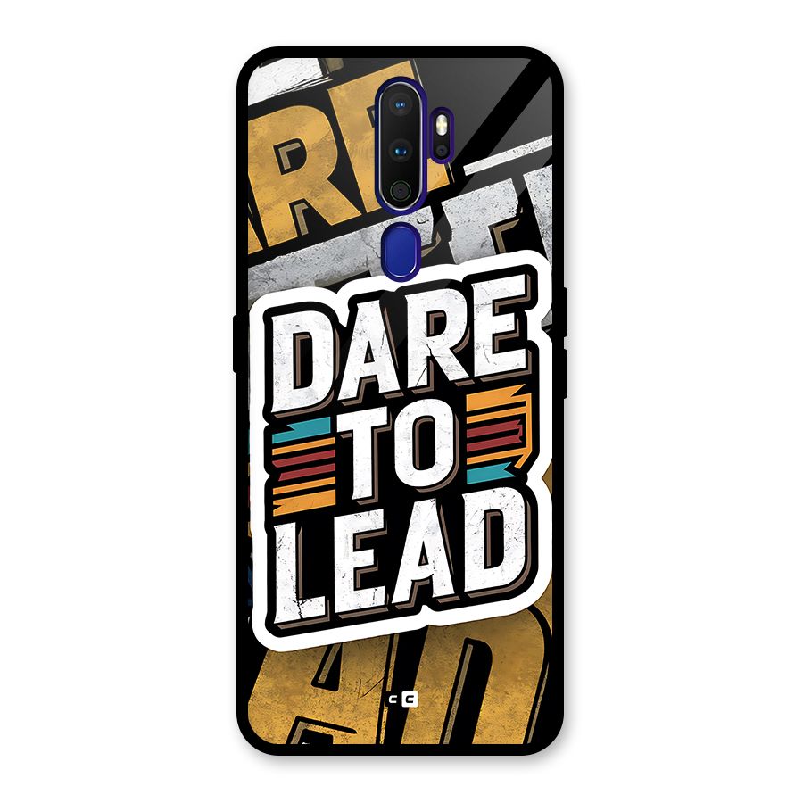 Dare To Lead Glass Back Case for Oppo A9 (2020)