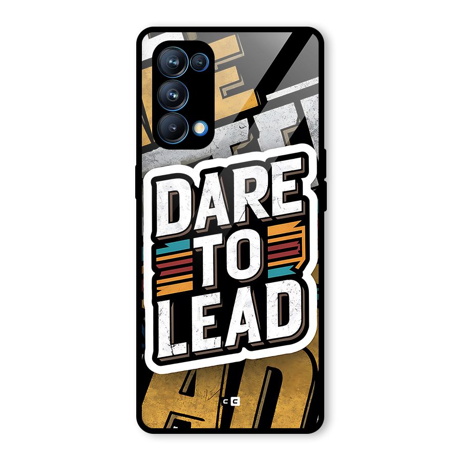 Dare To Lead Glass Back Case for Oppo Reno5 Pro 5G