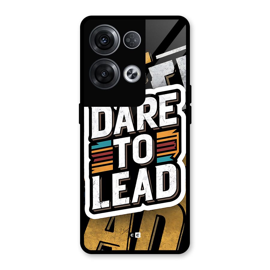 Dare To Lead Glass Back Case for Oppo Reno8 Pro 5G