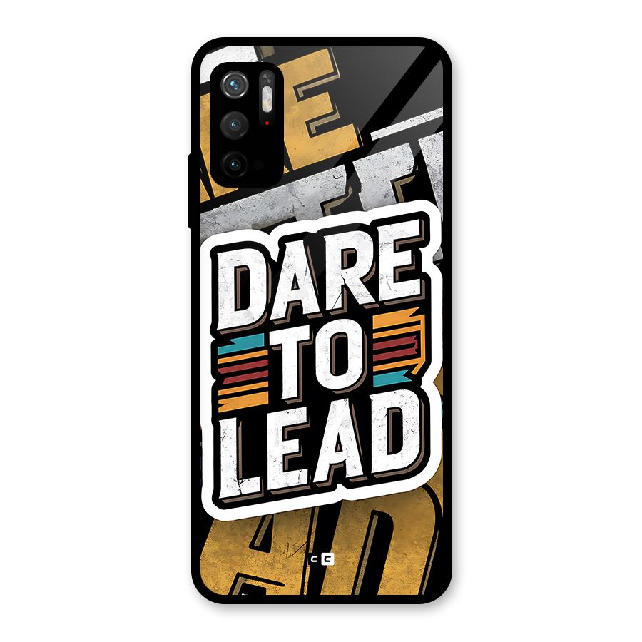 Dare To Lead Glass Back Case for Poco M3 Pro 5G