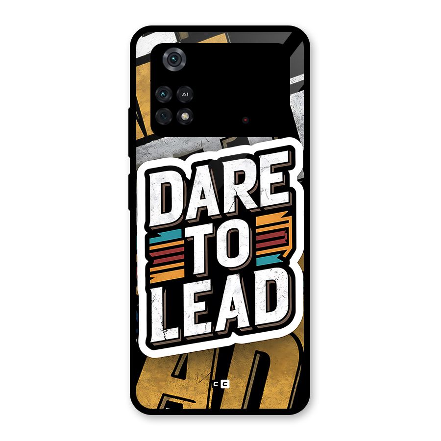 Dare To Lead Glass Back Case for Poco M4 Pro 4G