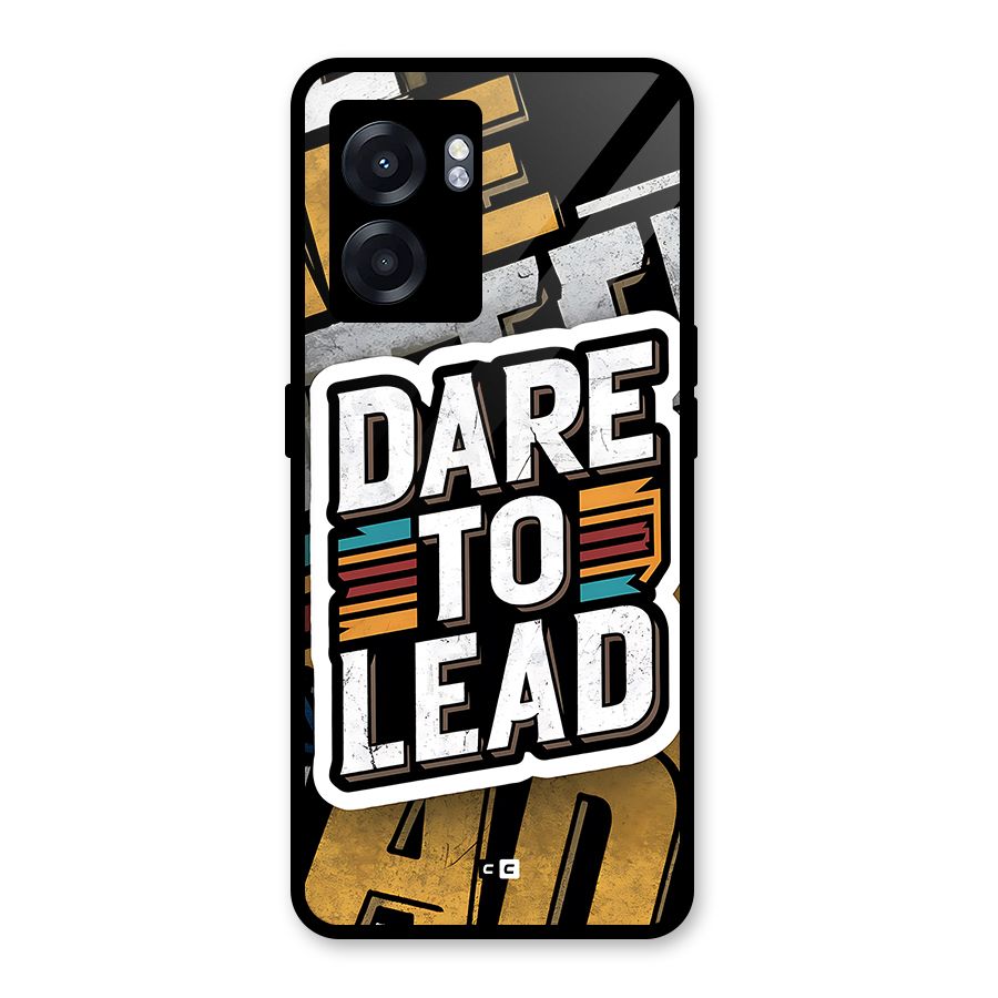 Dare To Lead Glass Back Case for Realme Narzo 50 5G