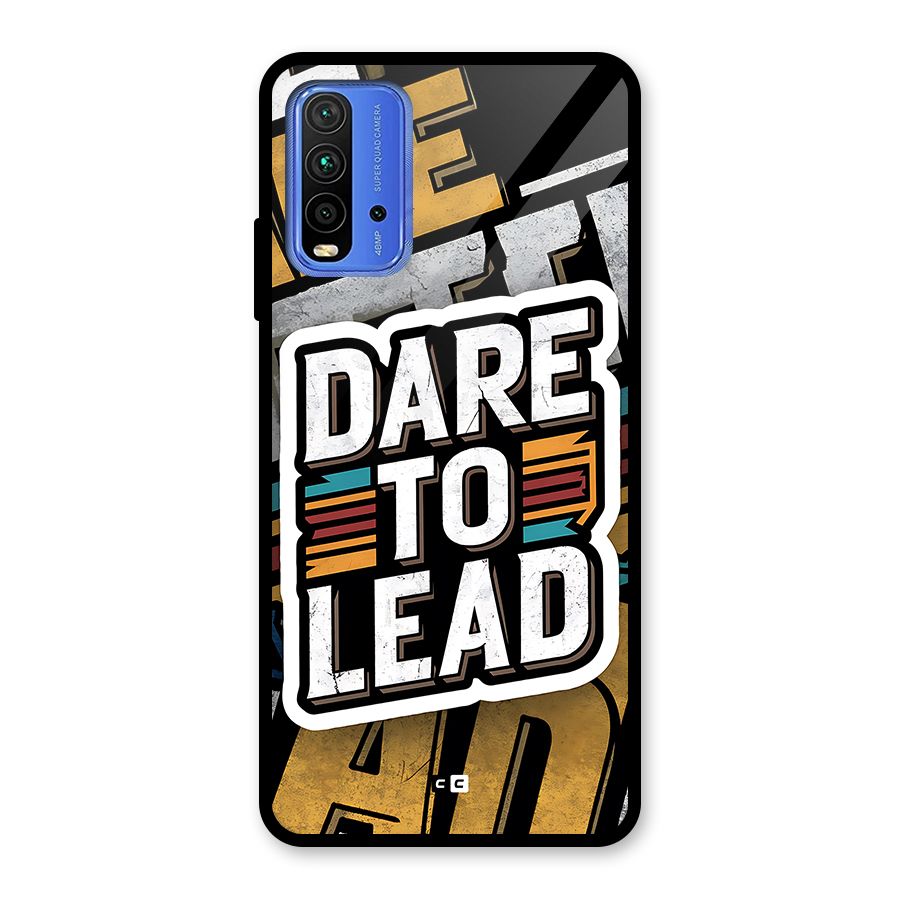 Dare To Lead Glass Back Case for Redmi 9 Power