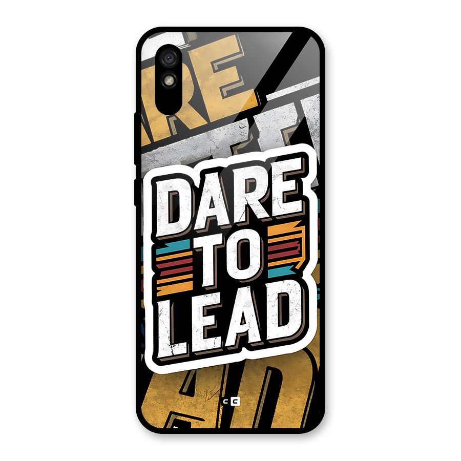 Dare To Lead Glass Back Case for Redmi 9i