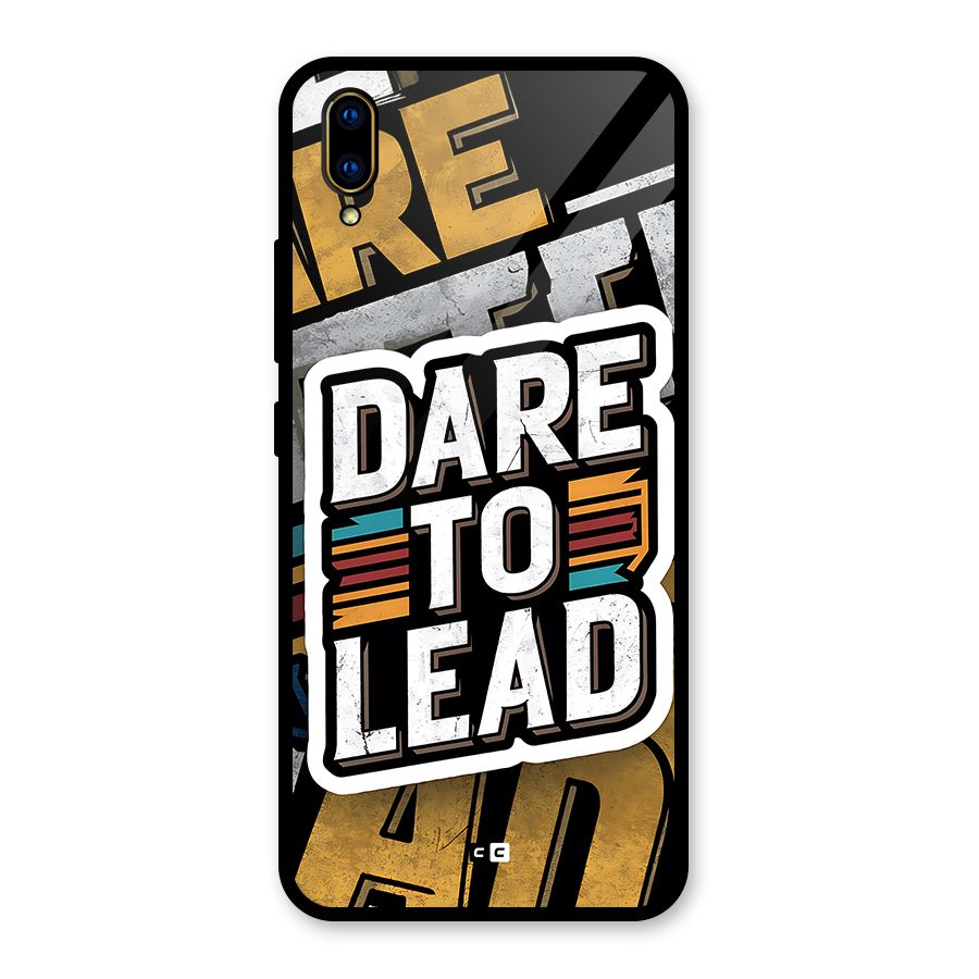 Dare To Lead Glass Back Case for Vivo V11 Pro