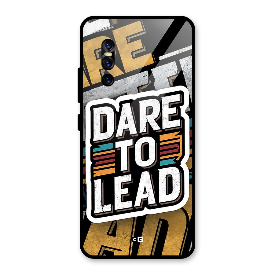 Dare To Lead Glass Back Case for Vivo V15 Pro