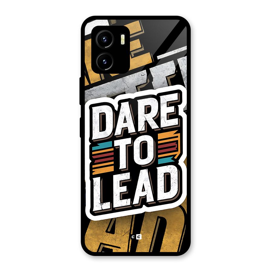 Dare To Lead Glass Back Case for Vivo Y15s