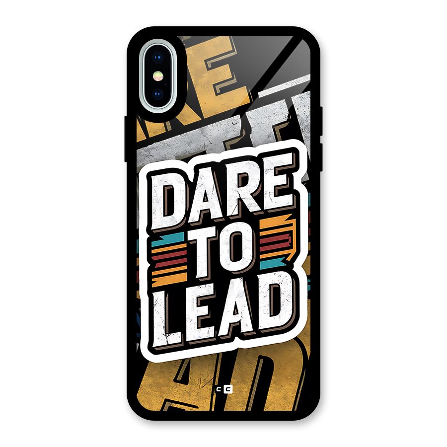 Dare To Lead Glass Back Case for iPhone XS