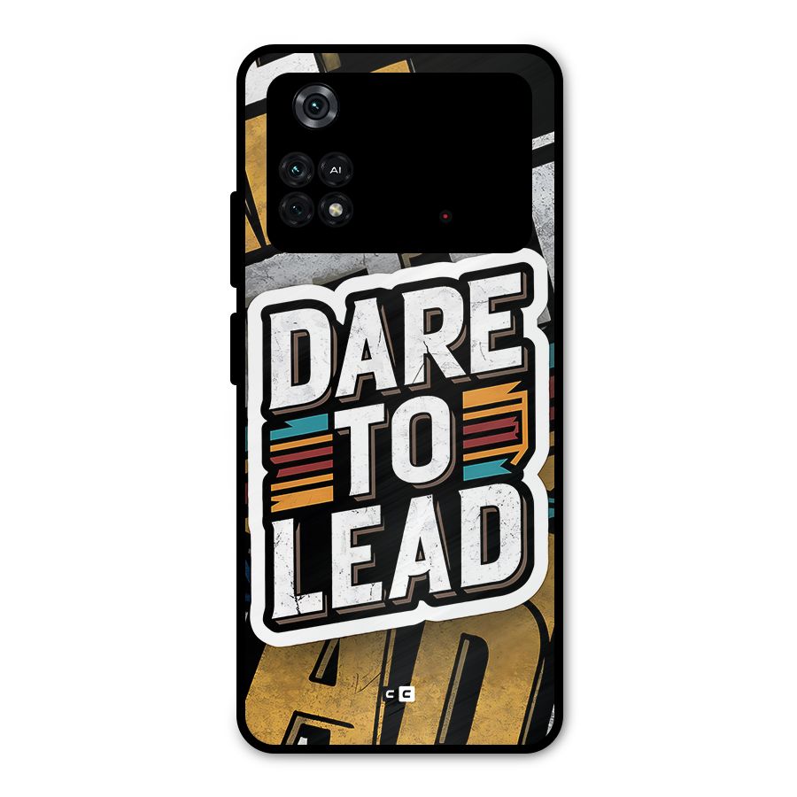 Dare To Lead Metal Back Case for Poco M4 Pro 4G