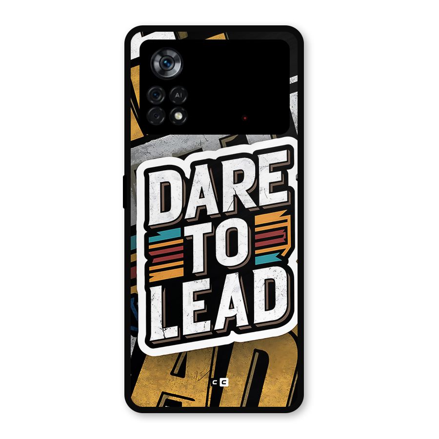 Dare To Lead Metal Back Case for Poco X4 Pro 5G