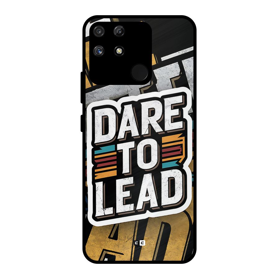 Dare To Lead Metal Back Case for Realme Narzo 50A