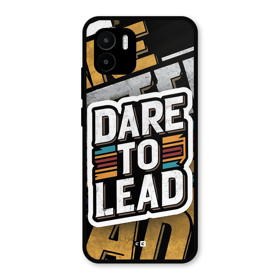 Dare To Lead Metal Back Case for Redmi A1