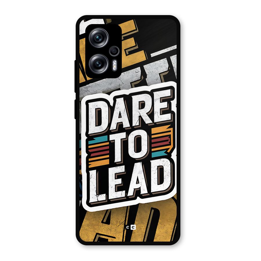Dare To Lead Metal Back Case for Redmi K50i