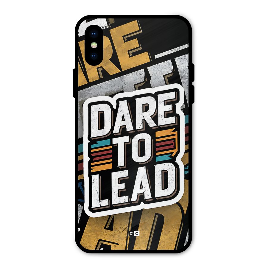 Dare To Lead Metal Back Case for iPhone X