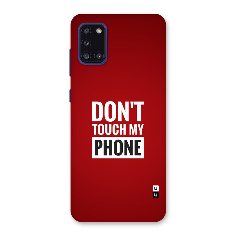 Dare To Touch Back Case for Galaxy A31