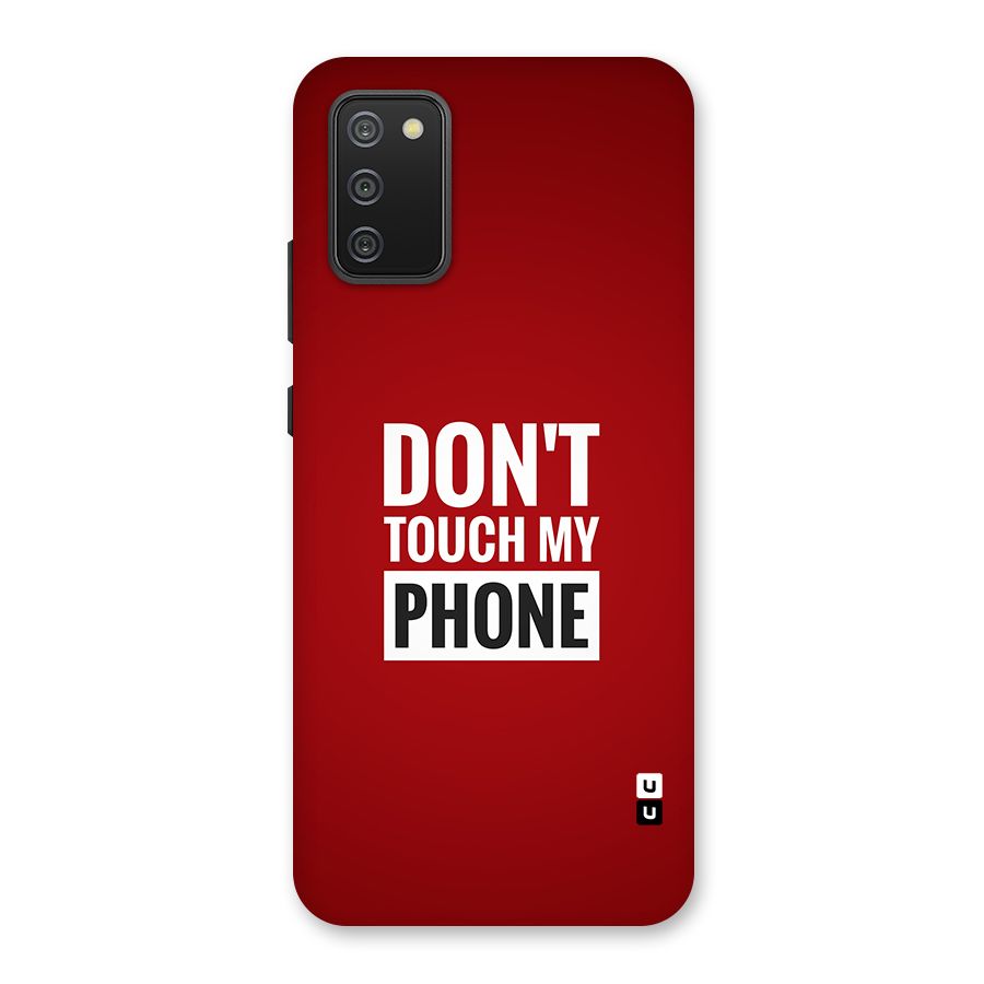 Dare To Touch Back Case for Galaxy F02s