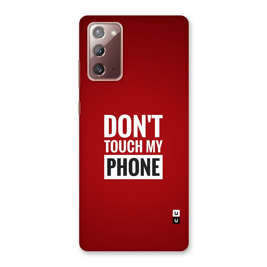 Dare To Touch Back Case for Galaxy Note 20