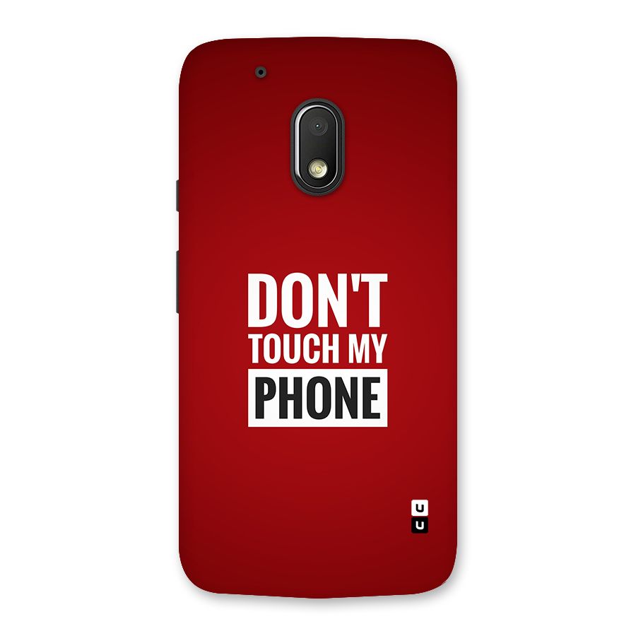 Dare To Touch Back Case for Moto G4 Play
