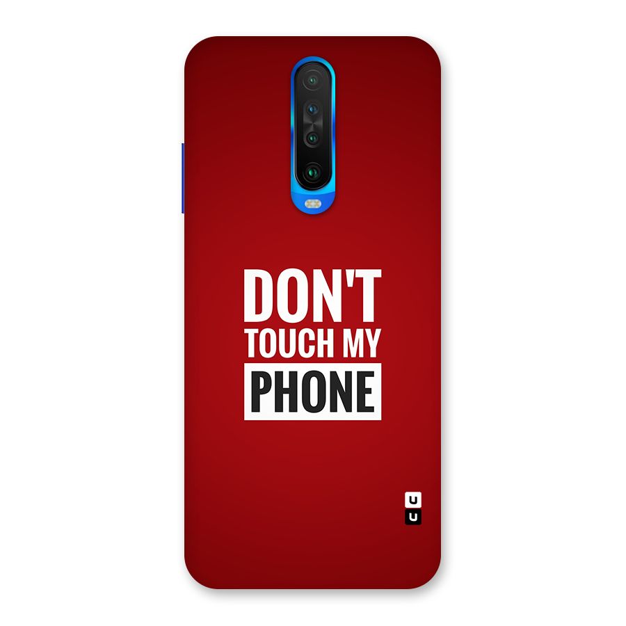 Dare To Touch Back Case for Poco X2
