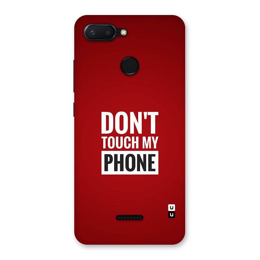 Dare To Touch Back Case for Redmi 6