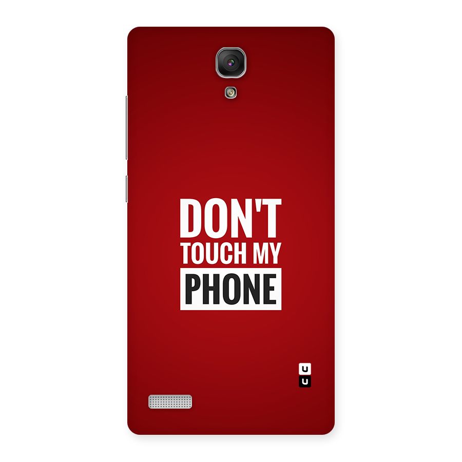 Dare To Touch Back Case for Redmi Note Prime
